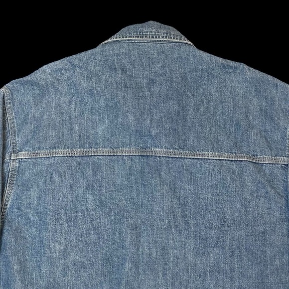 Vintage 90s Gap Denim Chore Barn Coat Jacket Men's XS American Workers Utility - Picture 5 of 9